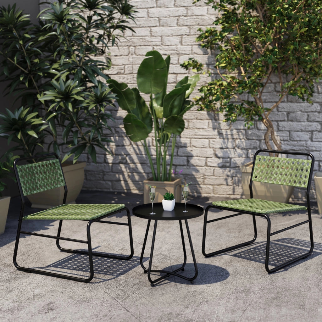 Set da Bistrot Brienza Tavolino e 2 Sedie - Verde casa.pro