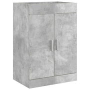 Mobiletto da Bagno Sotto Lavabo Grigio Cemento