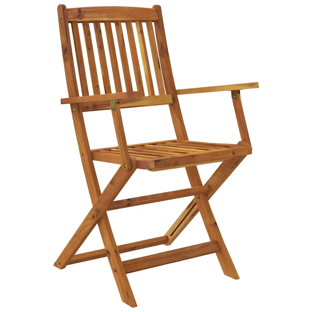Set da Pranzo da Giardino 7 pz Pieghevole in Massello di Acacia cod mxl 44053