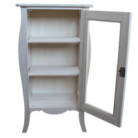 Vetrina classica 1 porta in legno grezzo l.71 p.48 h.134 (3096) - Mobili 2G