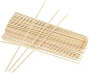 Spiedini di bambù lunghi 100 per BBQ e grigliare - 25 cm spiedini di legno per carne, verdure e frutta