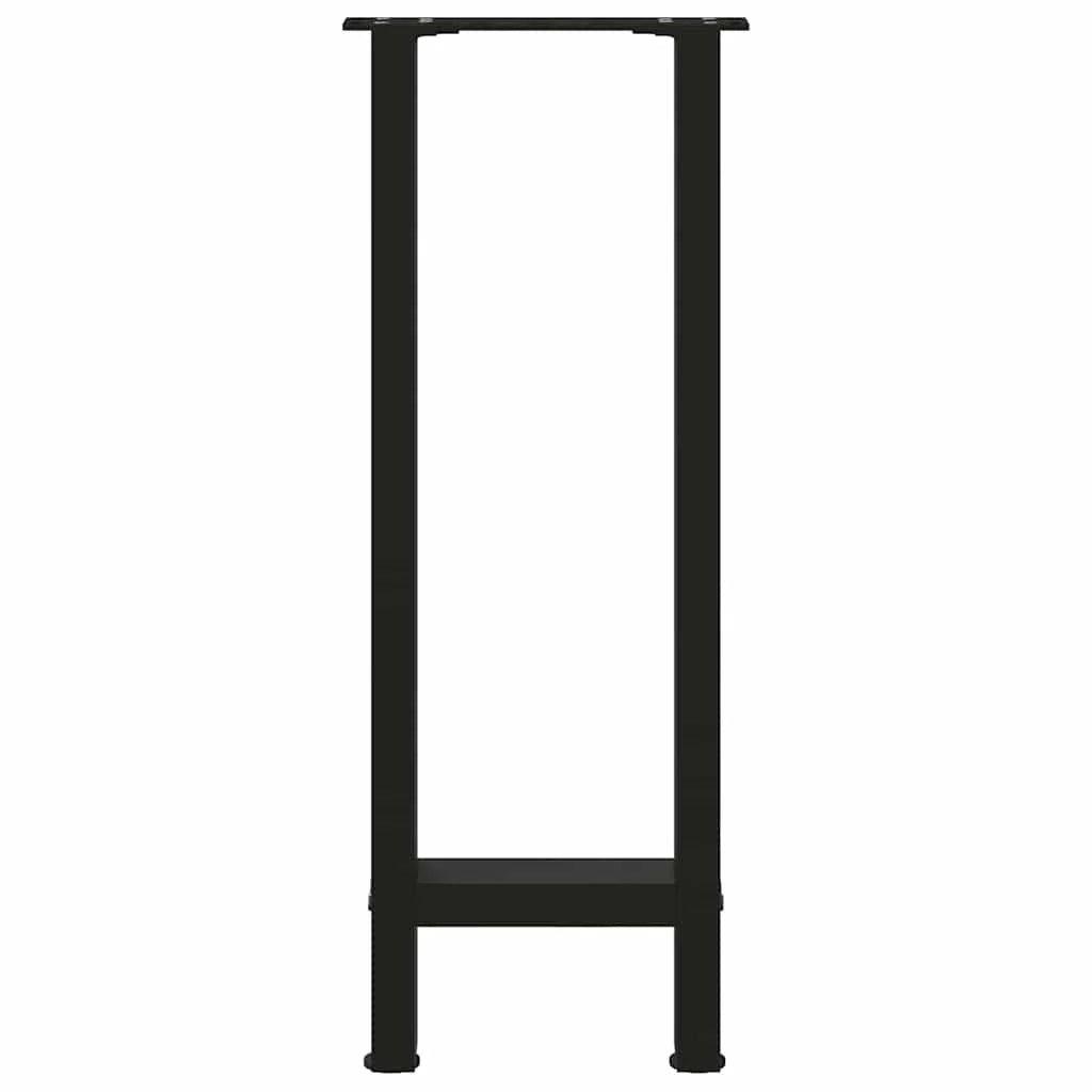 Set di 2 gambe per consolle moderne regolabili 28 x 73 cm in acciaio nero 02_0057532