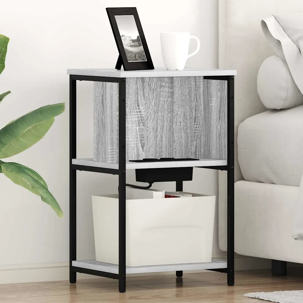 Armadio da Notte Grigio Sonoma 38 x 31 x 61 cm 859456