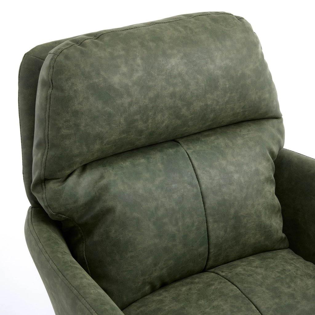 Sedia da ufficio ergonomica in PU con struttura in metallo e imbottitura confortevole per uso quotidiano verde