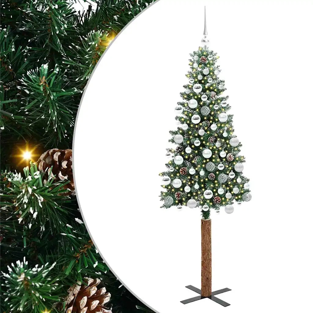 Albero di Natale snodato con 300 LED con supporto Verde 180 cm 3394904