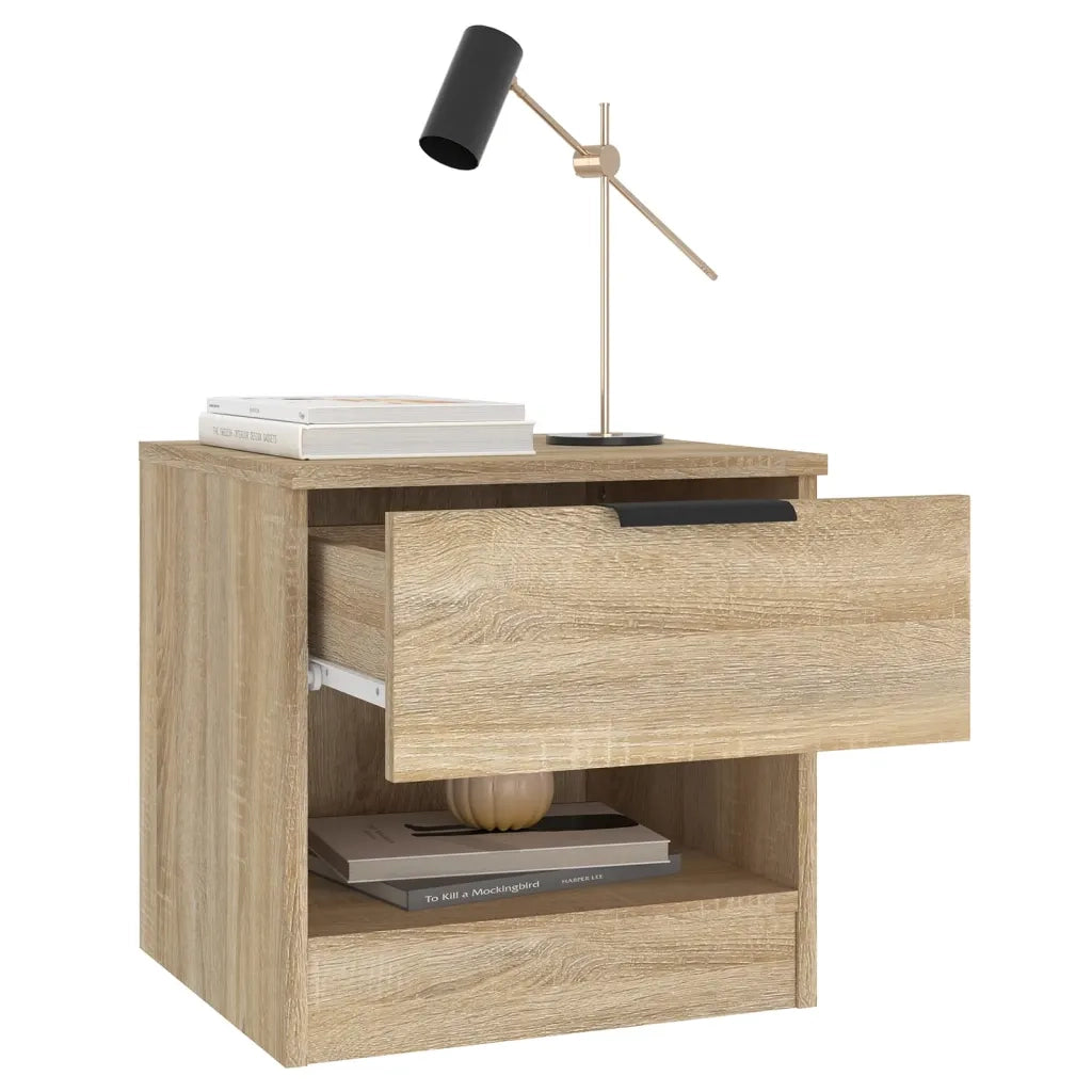 Comodini 2 pz Rovere Sonoma in Legno Multistrato cod mxl 30855