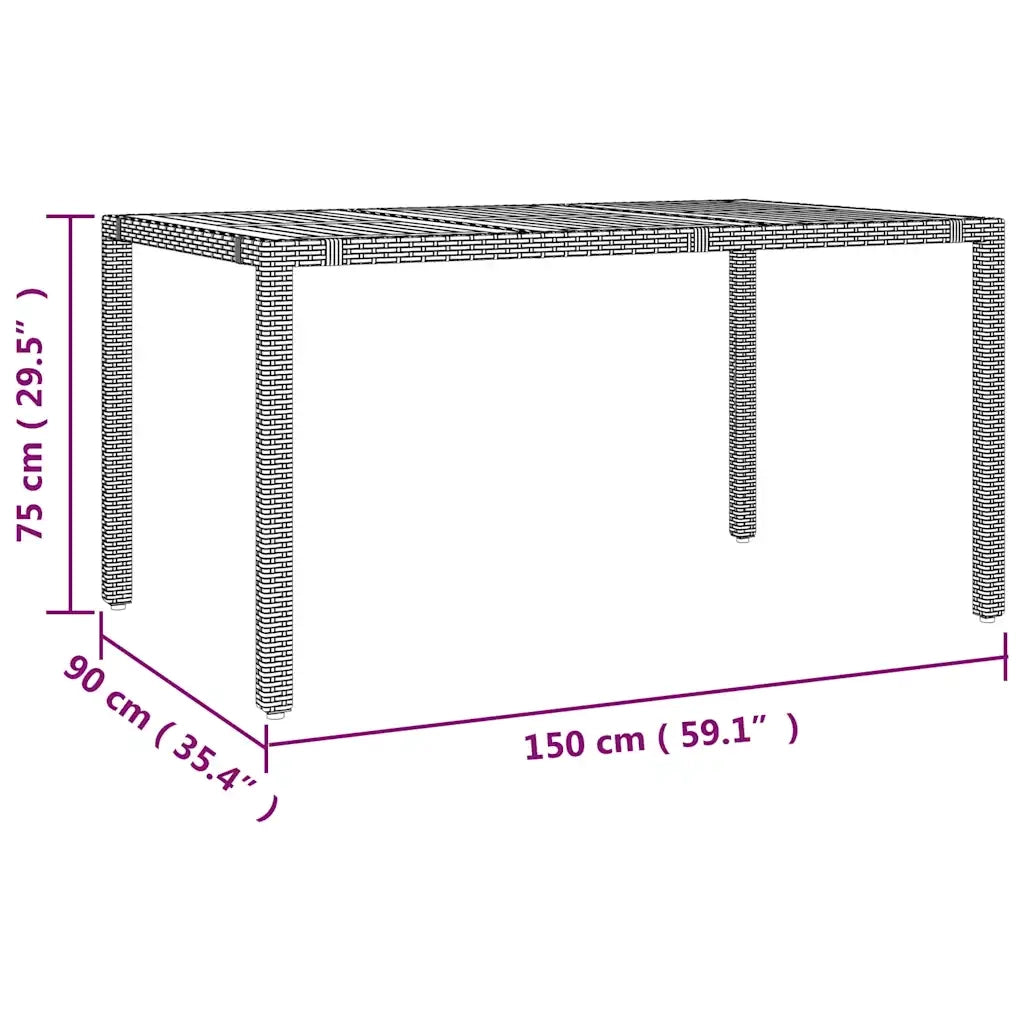 vidaXL Set Bistrò da Giardino 5 pz con Cuscini in Polyrattan Nero