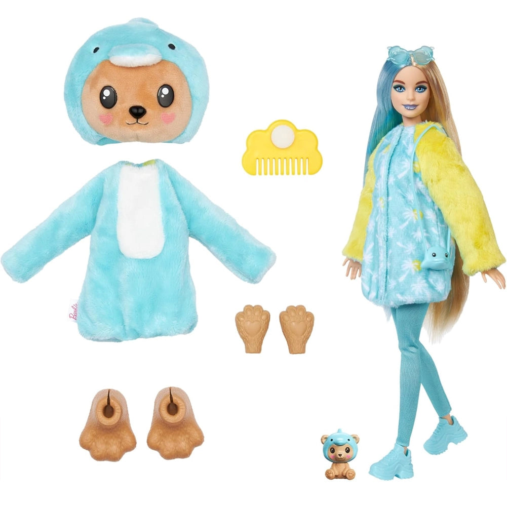 Barbie Cutie Reveal Bambola Costume Peluche da Orsacchiotto-Delfino Idea Regalo