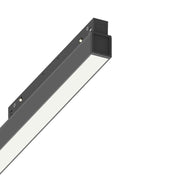 Supporto Lineare Binario On-Off Ego Wide Alluminio Nero Led 26W 3000K Luce Calda