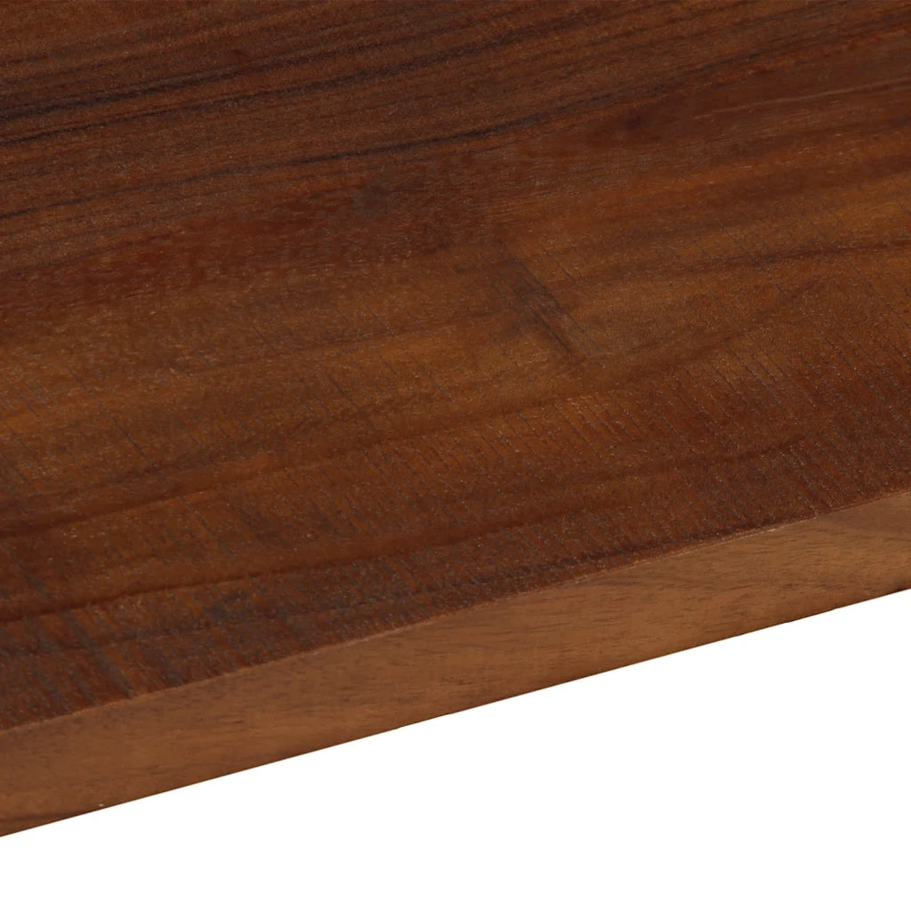 Piano Tavolo 80x30x3,8 cm Rettangolare in Massello di Recupero