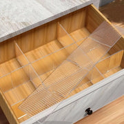 Organizzatore per cassetti trasparente - 4 pezzi - 32 x 7 cm - Ideale per intimo/calze - Cassettiera divisoria