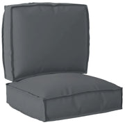 Set di Cuscini per Pallet 2 pcs Antracite Tessuto Oxford 3329039