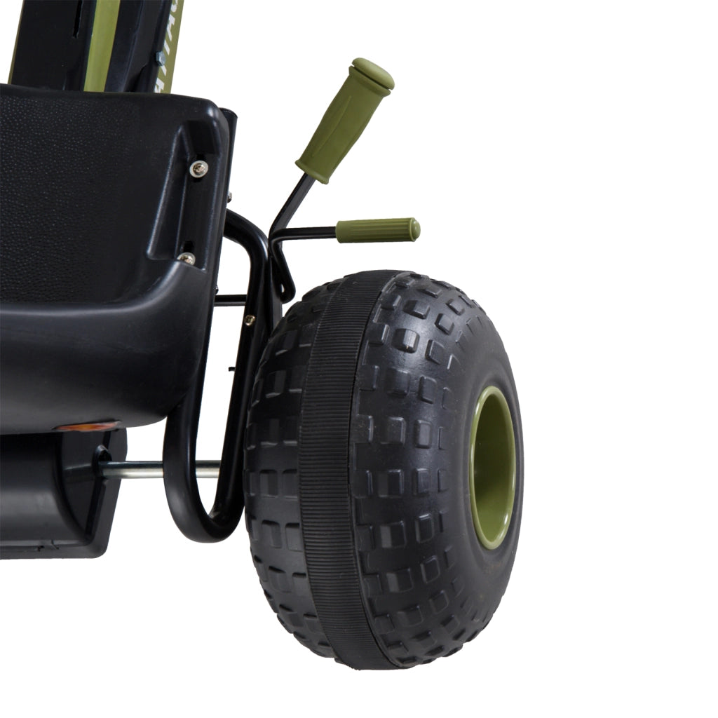 Go Kart Tretauto per Bambini 3-6 Anni con Freno a Mano e Sede Regolabile ¨C Zephmum ¨C Verde 99x65x56cm