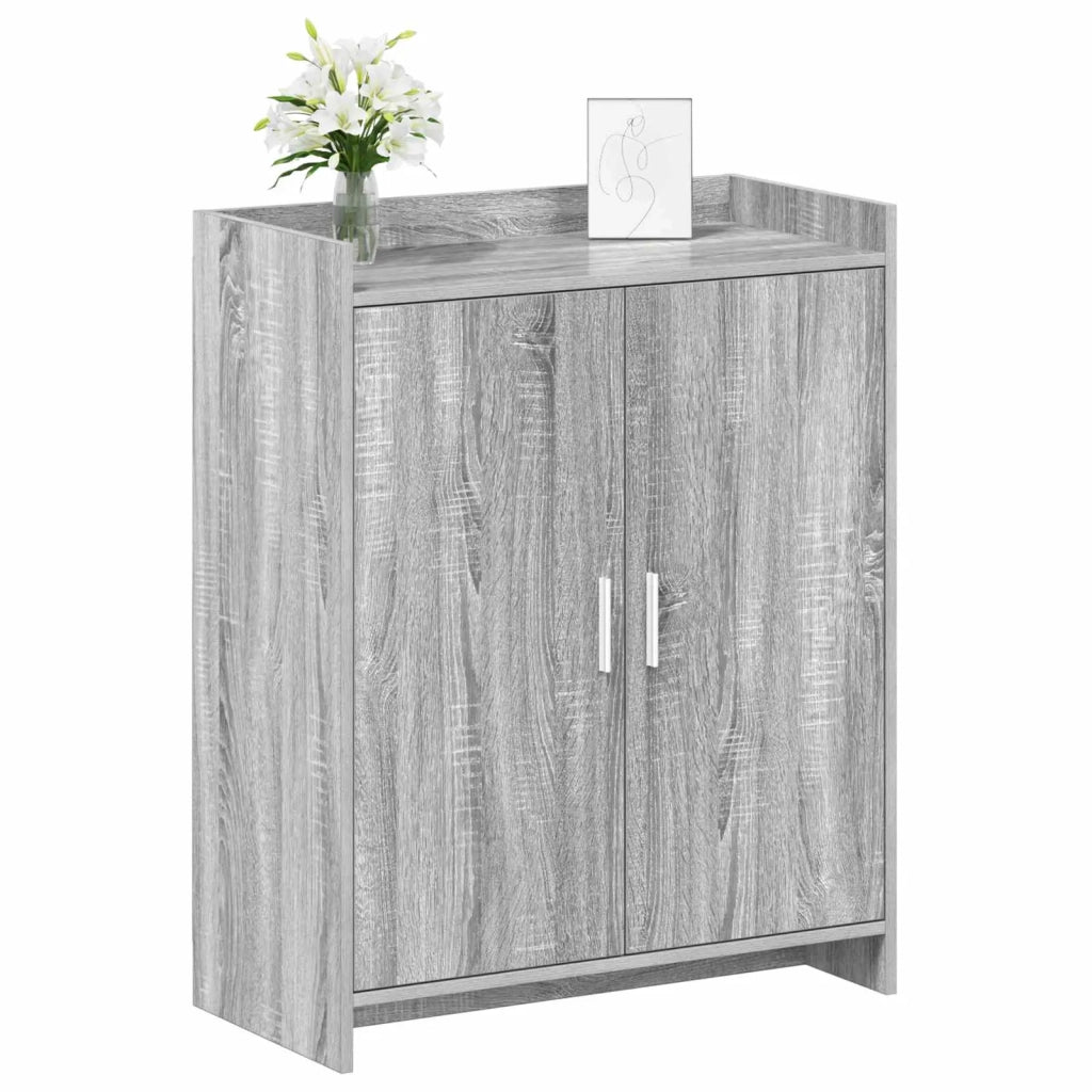 Mobile per scarpe con porta Sonoma grigio 73,5 x 36 x 92 cm 8011312
