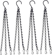 Hanger per piante - Catena metallica - Dispensatore per uccelli - Coo per uccelli - Lampade - Ornamenti - 4 pezzi - 58 cm