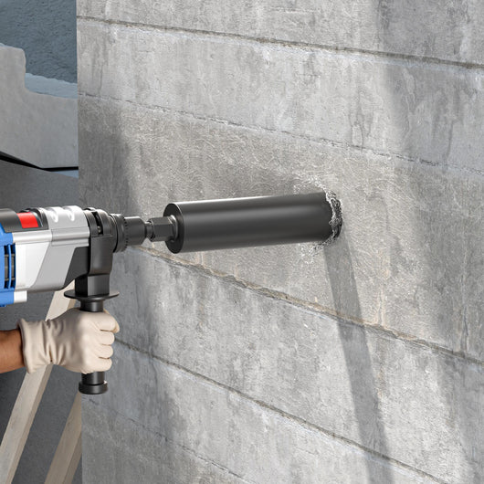 Punta diamantata per carotatrice Ø 102 mm, lunghezza 450 mm, UNC 1¼, ingranaggio a denti diritti, rendimento elevato, per carotaggio a umido, corona diamantata per calcestruzzo, pietra, granito