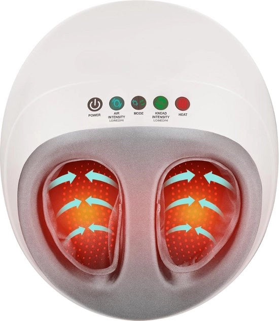 Masseur a pied Shiatsu a aria con calore infrarosso - intensità regolabili - ricambi 1 ml Voetmassage