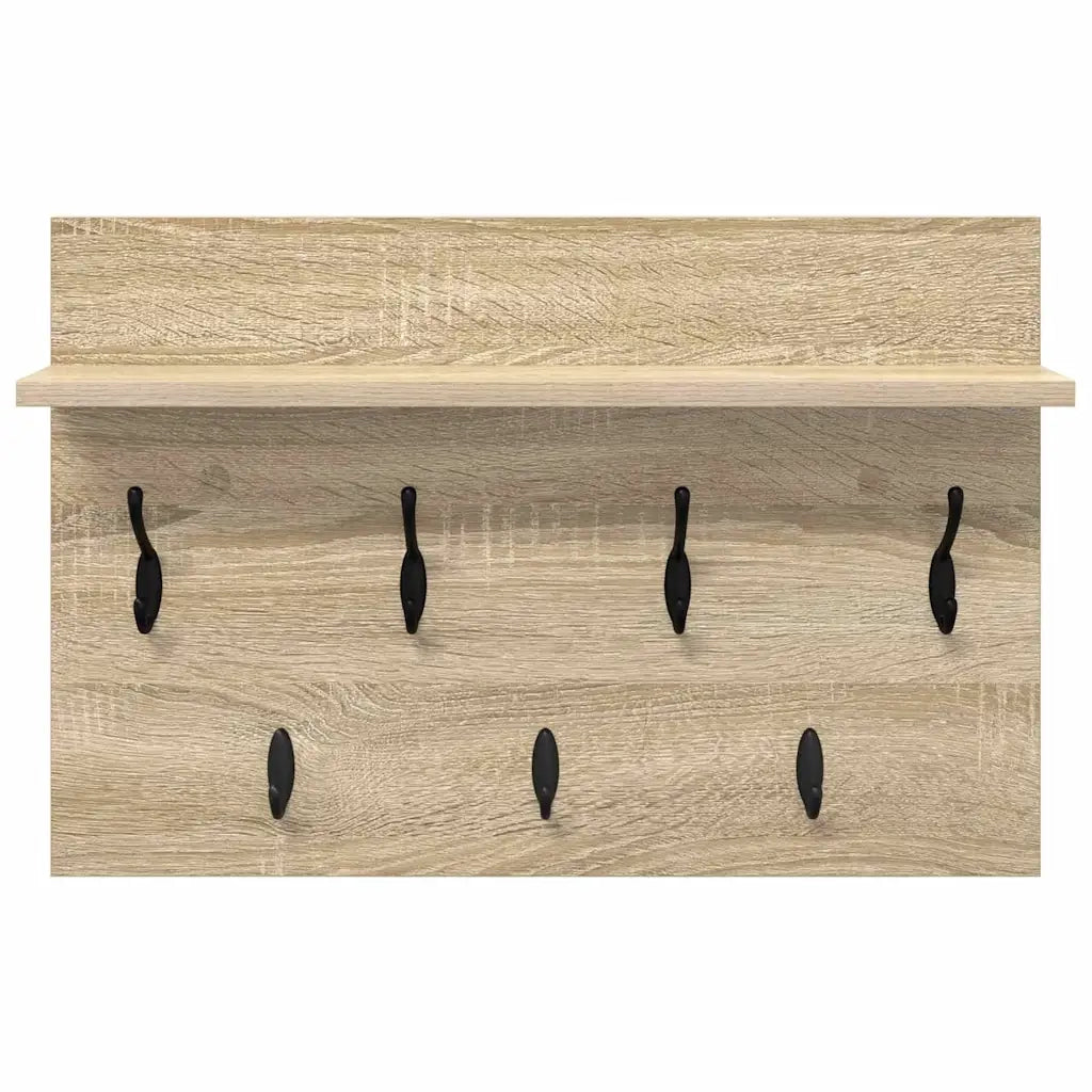 Appendiabiti a muro Rovere Sonoma 60 x 40 x 12 cm 874429