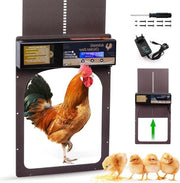 Deuropener automatico con display LED timer per pollaio - porta elettrica