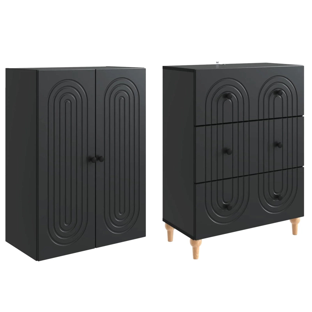 Set di armadi 2 pcs 66 x 34,5 x 90 cm Legno ingegnerizzato