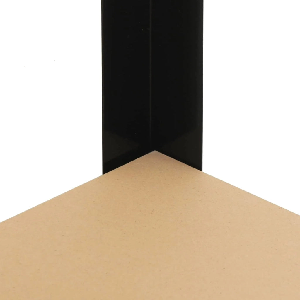 Banco da lavoro con lo scaffale Nero 115 x 55 x 91 cm