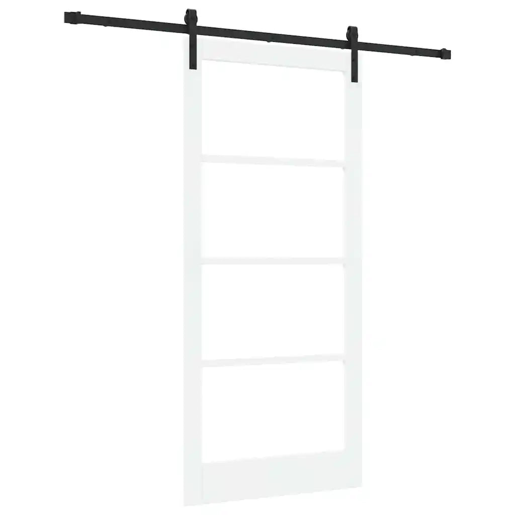 Porta scorrevole ORKDAL Bianco e Nero 93 x 202 cm 3331868