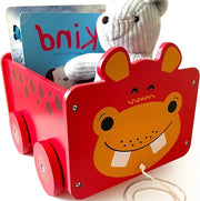 Cassa di legno per bambini con ruote - 2-in-1 carrello e cassettiera per giocattoli | camera da letto o stanza dei bambini | cassetto per giocattoli per bambini | organizzatore per giochi o libri per regali