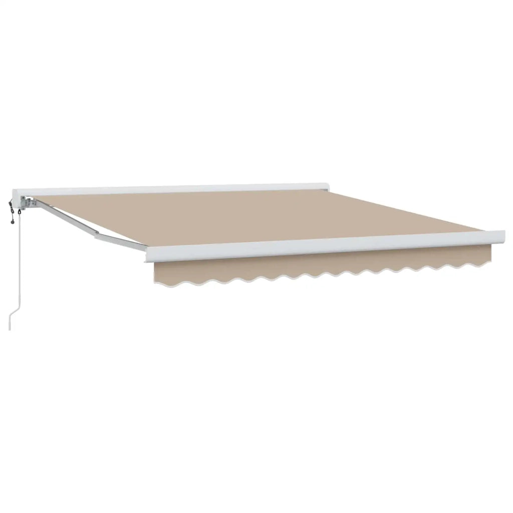 Tenda da Sole Beige 350 x 250 x 165 cm Poliestere e Alluminio 3330352