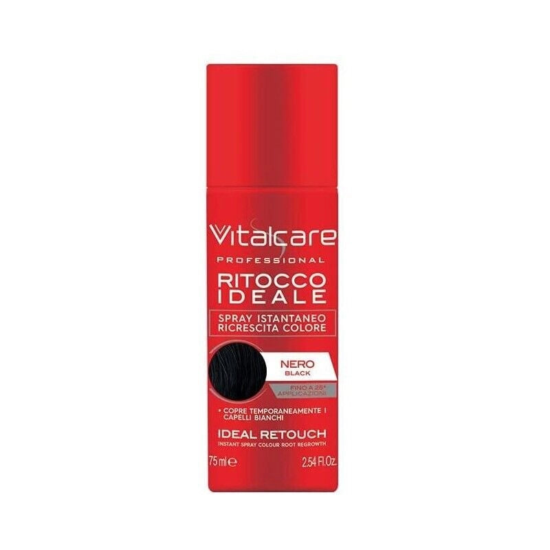 VITALCARE RITOCCO ISTANTANEO PER RICRESCITA DA 75ML COLORE NERO