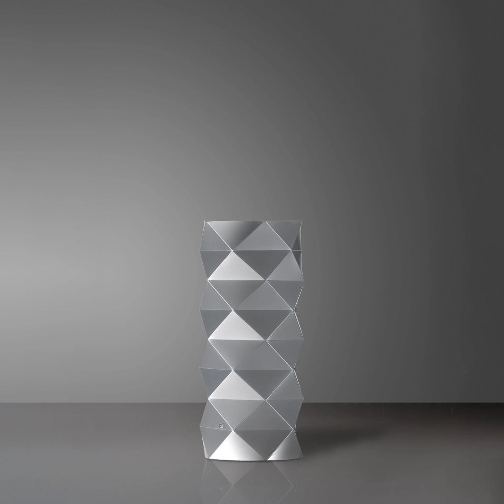 Lampada Da Scrivania-Ufficio Moderna Prisma Polilux ® Argento 1 Luce E27