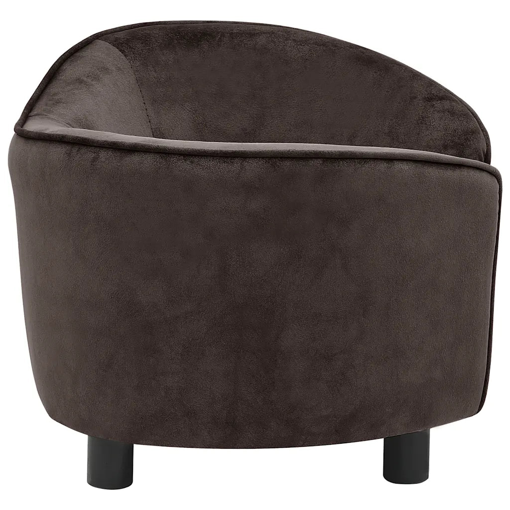 Divano per Cani Marrone 69x49x40 cm in Peluche 170942
