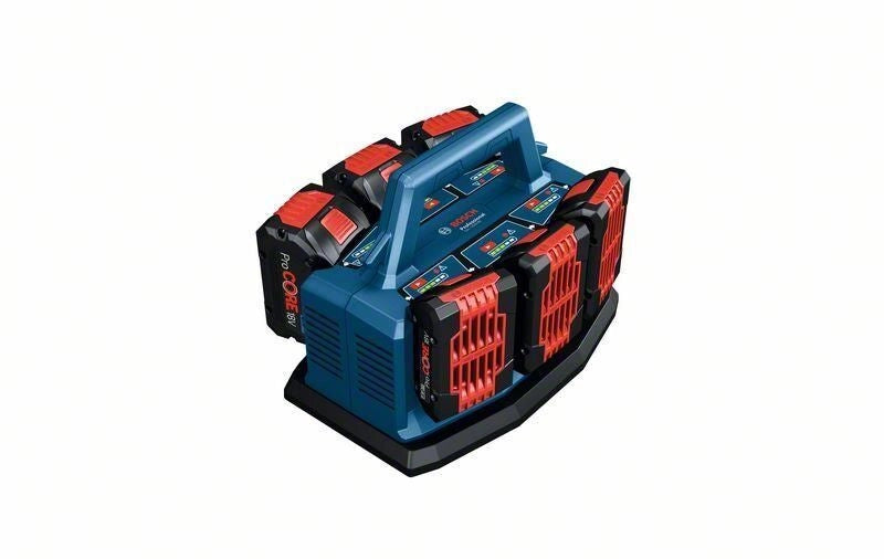 Bosch 1 600 A01 U9L GAL 18V6-80 Professional Caricatore per batteria 6 vani 8 A 14.4 - 18 V colore Blu