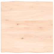 Piano per Tavolo | Superficie Tavolo | Piano Scrivania 60x60x2 cm in Rovere Non Trattato Bordi Vivi