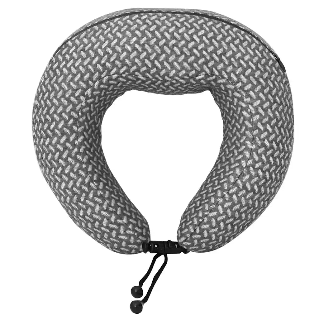 Cuscino da Viaggio per il Collo Grigio 30 x 28 x 14 cm CFW9787179