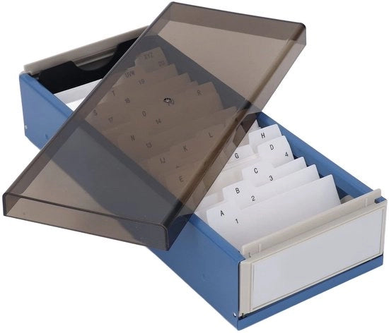 Ottimizzatore di cartelle per 800 cartelle - Porta cartelle estensibile - Contenitore per cartelle ingrandibile - Supporto per cartelle - Spazio ingrandibile - Coperchio trasparente - Materiale duraturo