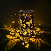 Lanterne Solare Esterna - Faro Solare Metallico per Giardino Lampada Solare Acqua-Resistente Lampada Esterna per Giardino Decorazione per Patio e Percorso Esterno