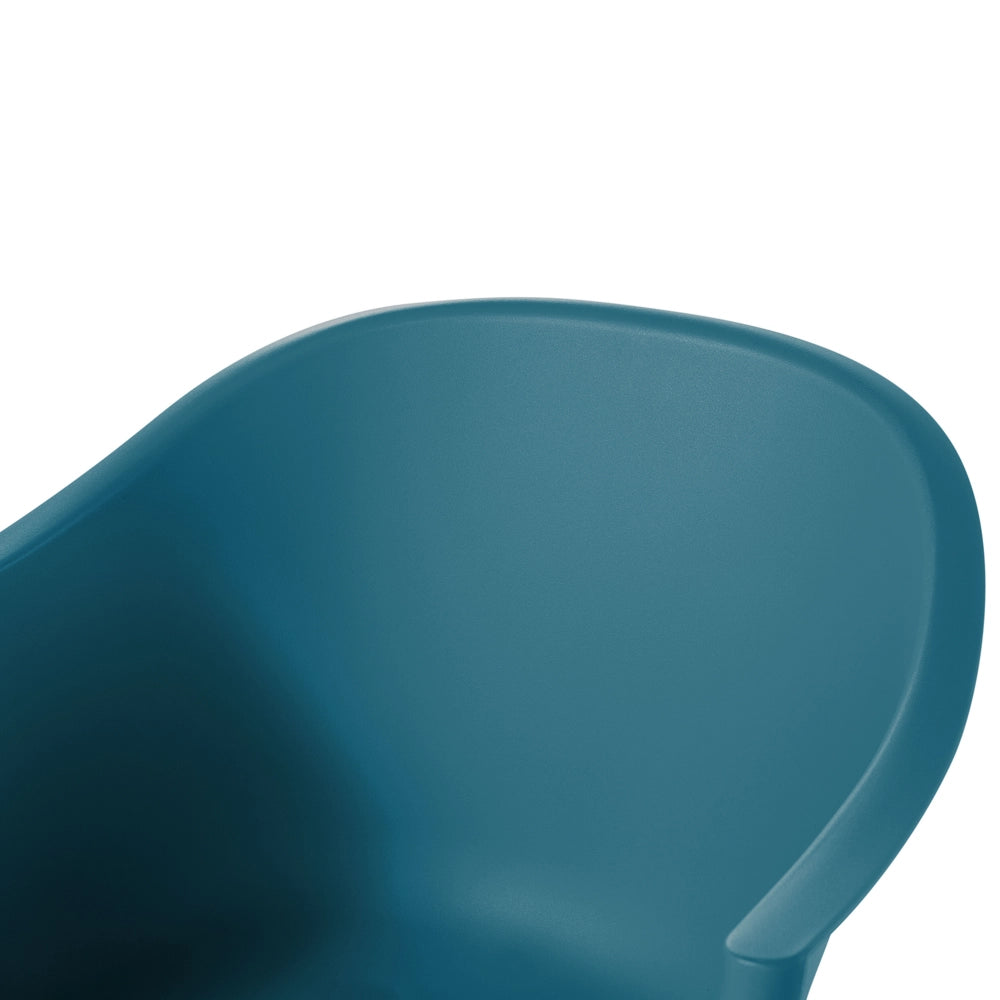 Sedia A Dondolo Verde Smeraldo Gambe In Metallo In Materiale Sintetico Seduta Conchiglia Pattini In Legno Massello Stile Scandinavo Moderno