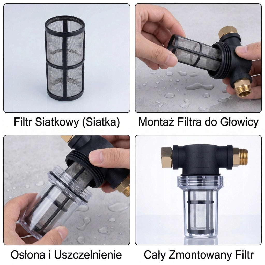 Filtro a Rete 3/4 Pollice – Trattiene Sabbia e Impurità | 42x94 mm, 40 Micron, 10 BAR
