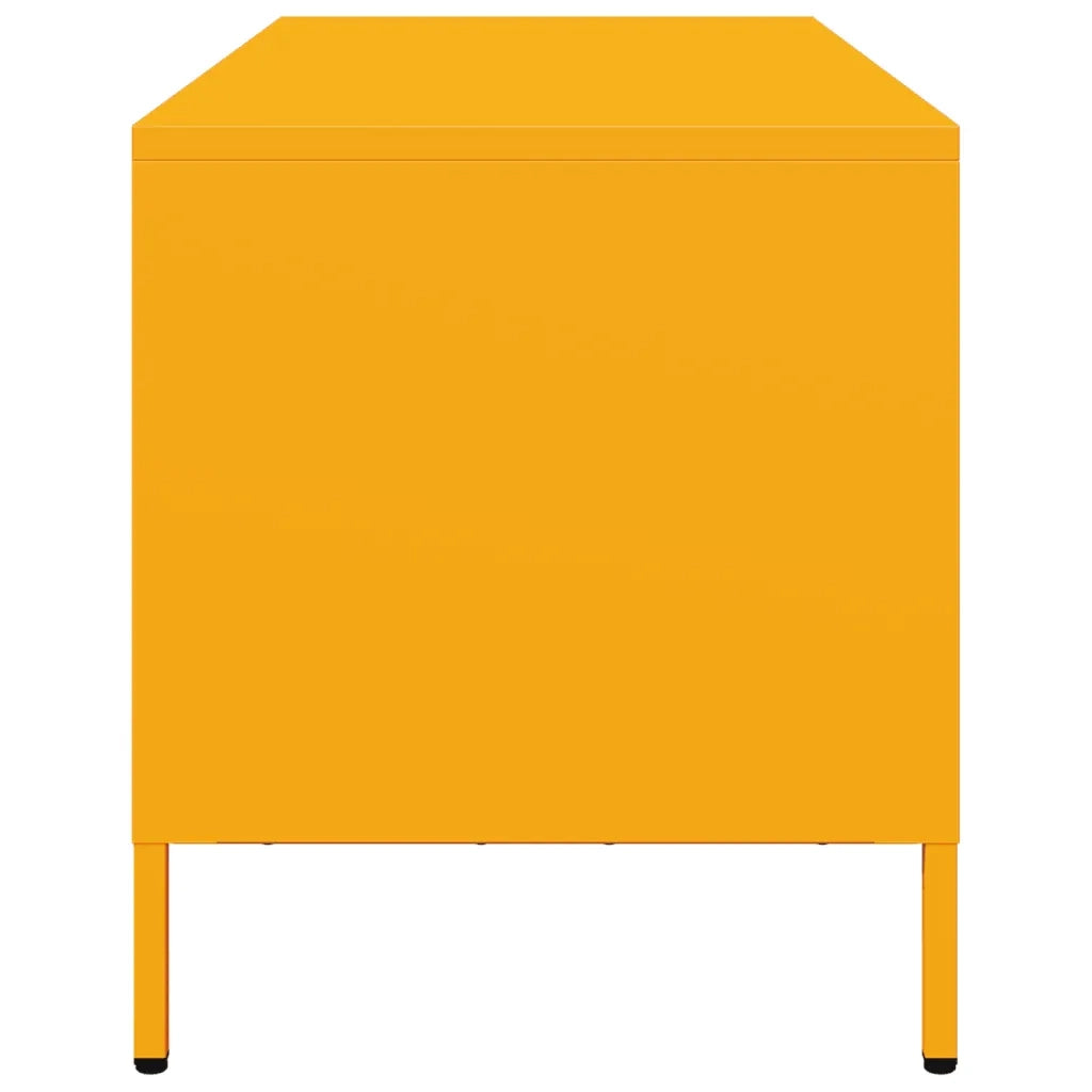 Mobile TV Giallo Senape 101,5x39x43,5 cm in Acciaio 851229