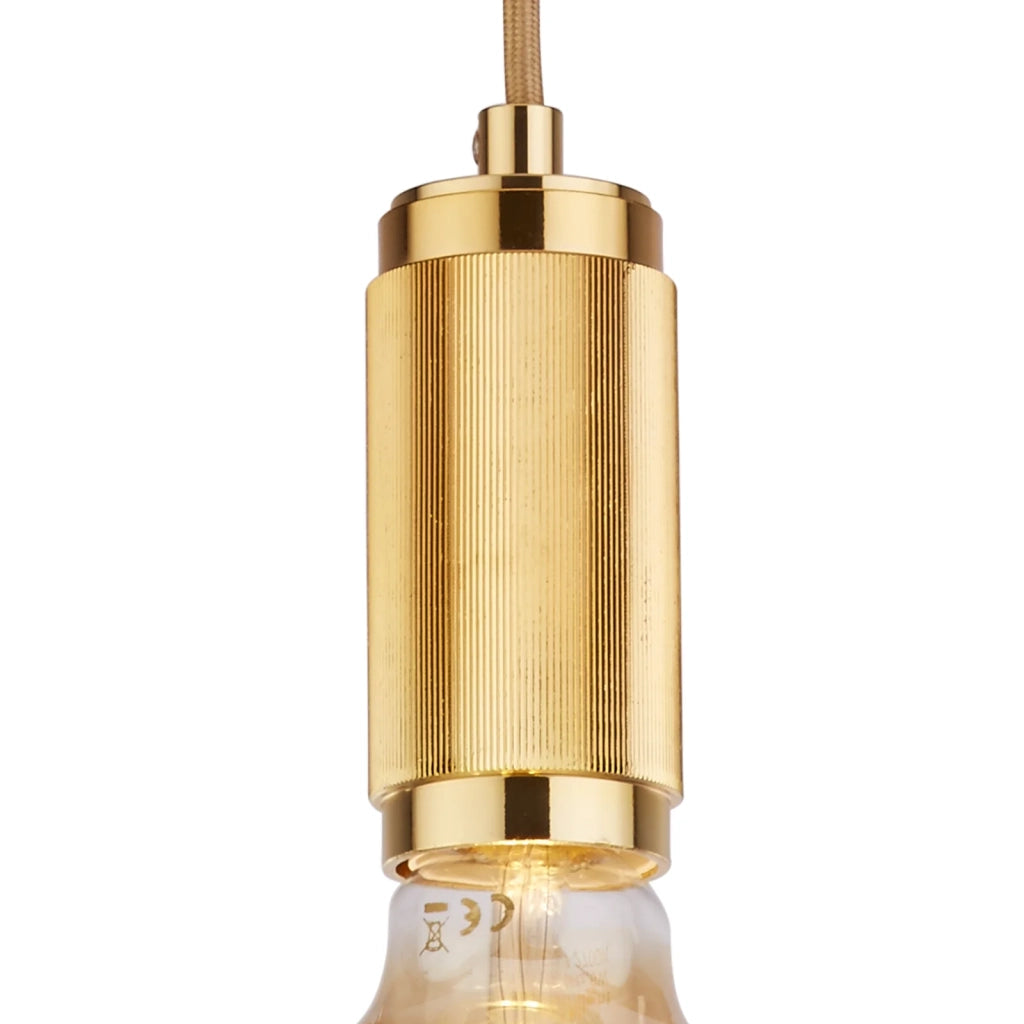 Sospensione Contemporanea Suspension Acciaio Oro 1 Luce E27