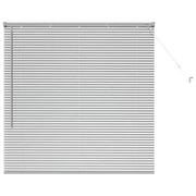Tendaggi a Veneziana | Tenda a lamelle Argento 130 x 135 cm Alluminio