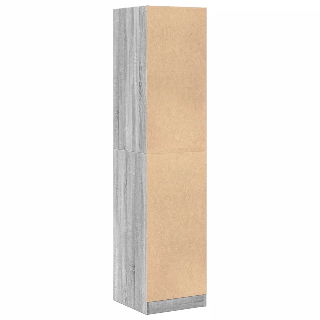 Armadietto da Farmacia Grigio Sonoma 40x41x174,5 cm Truciolato 3309650
