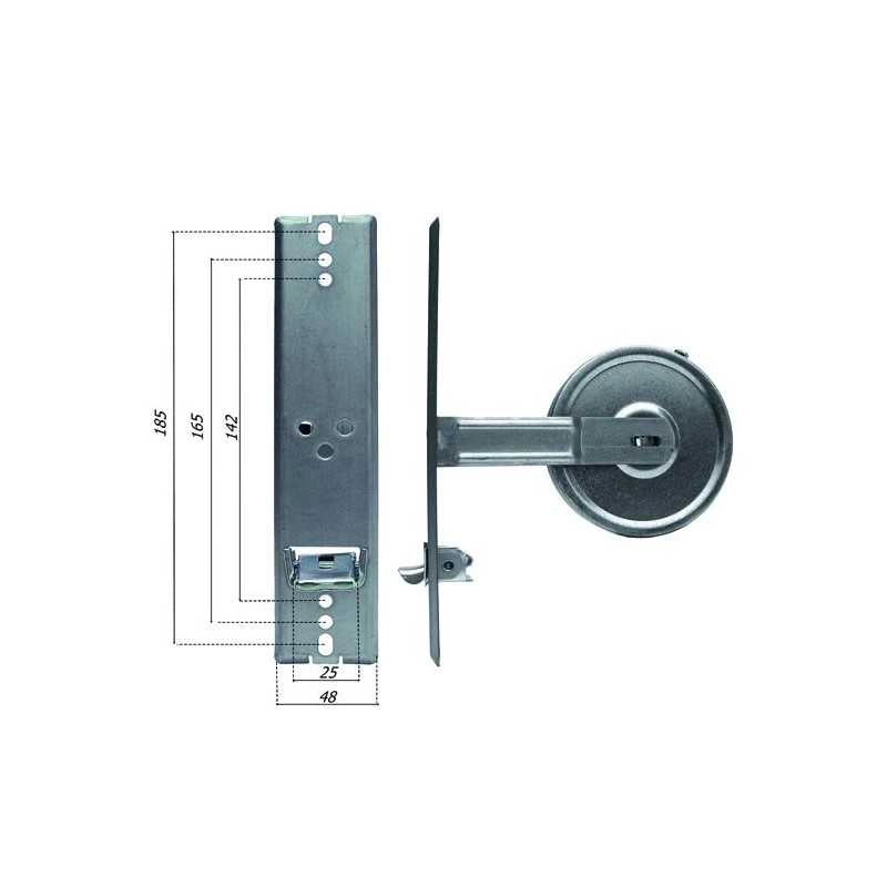 Avvolgitori interni Standard Placca inox 185 Mm 6 M