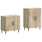 Set di Armadi da Bagno da 2 Pezzi HAARLEM Rovere Sonoma 3417614