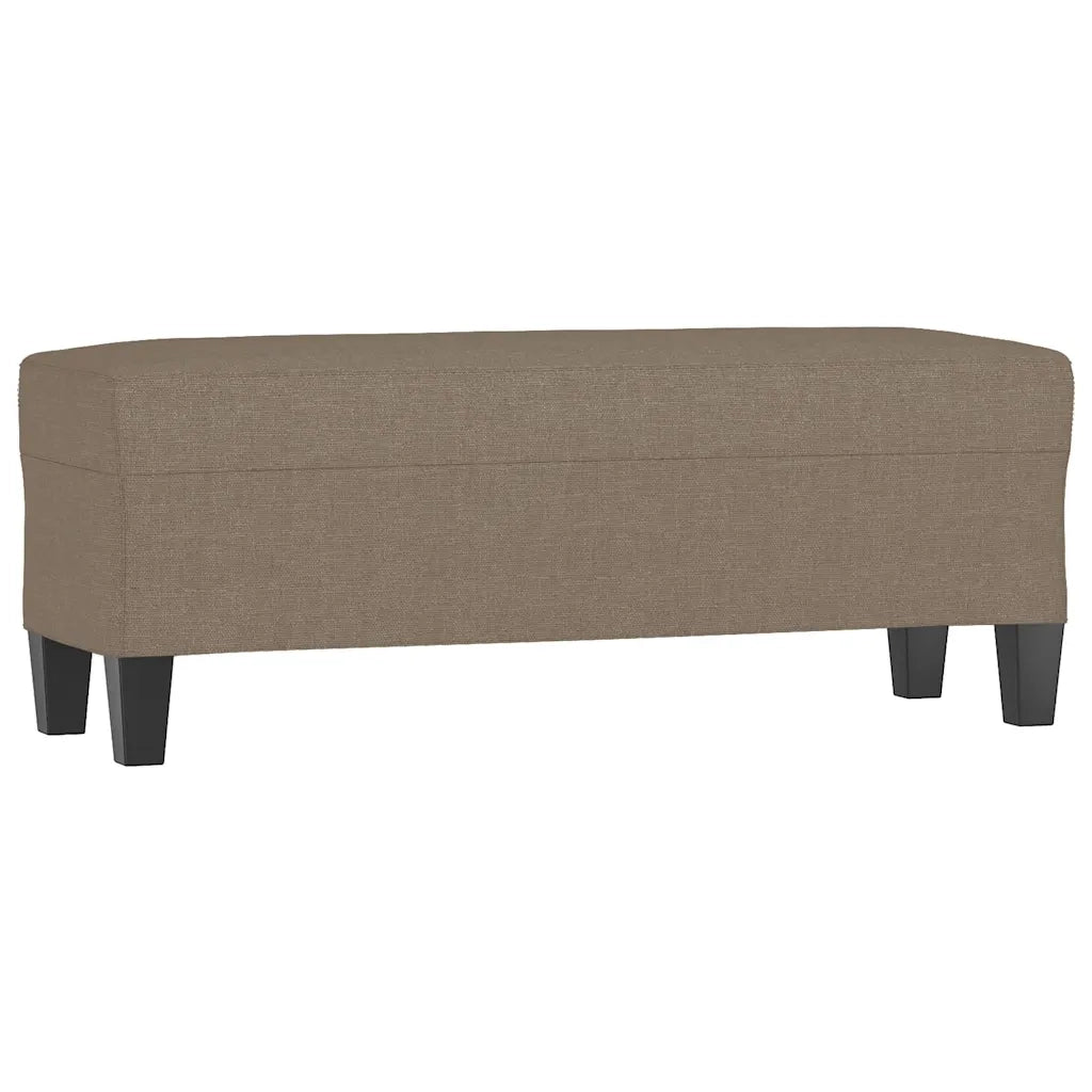 Panca Tortora 100x35x41 cm in Tessuto