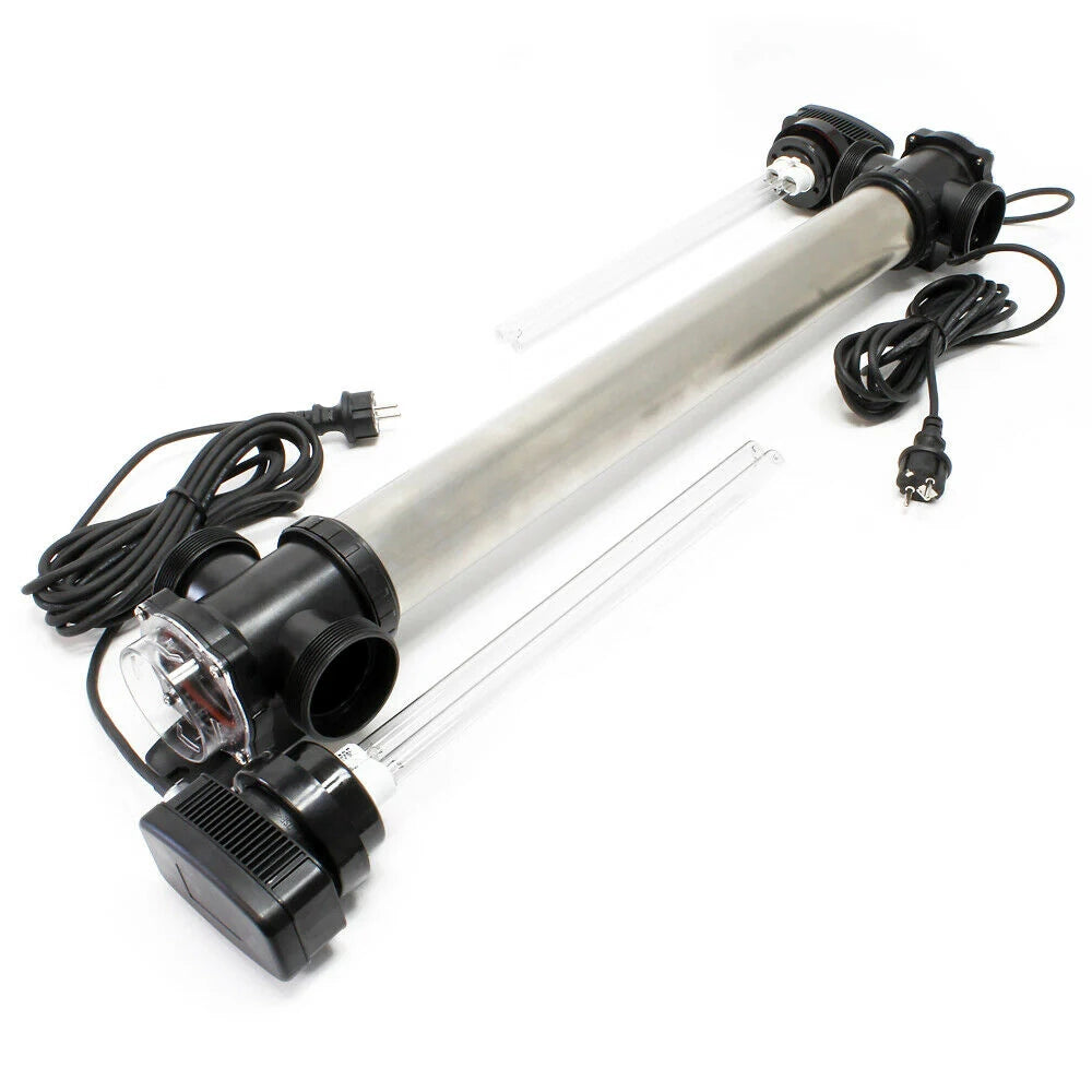 Sterilizzatore/chiarificatore in acciaio inox per vasche con lampada UVC da 110 watt 16_0002311