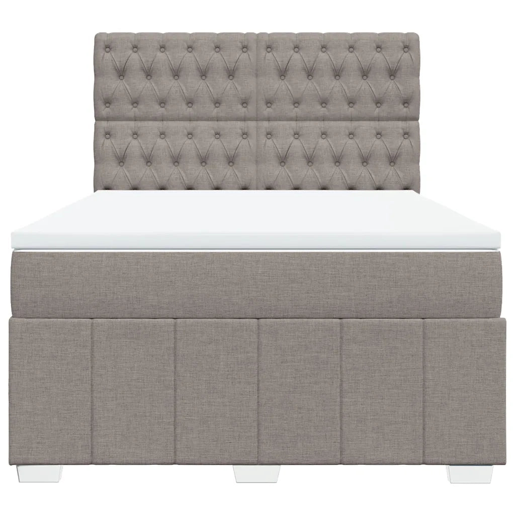 Giroletto a Molle con Materasso Tortora 160x200 cm in Tessuto 3291730