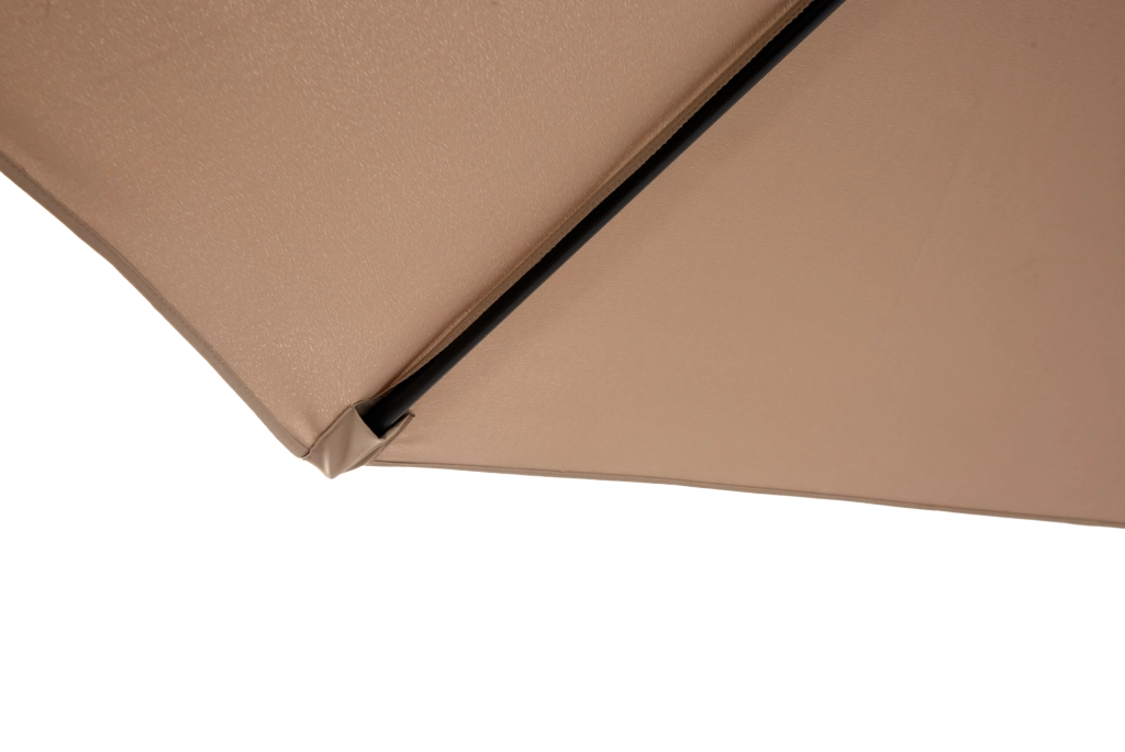 Ombrellone da giardino 10 ft a 3 livelli con inclinazione automatica; khaki; in acciaio