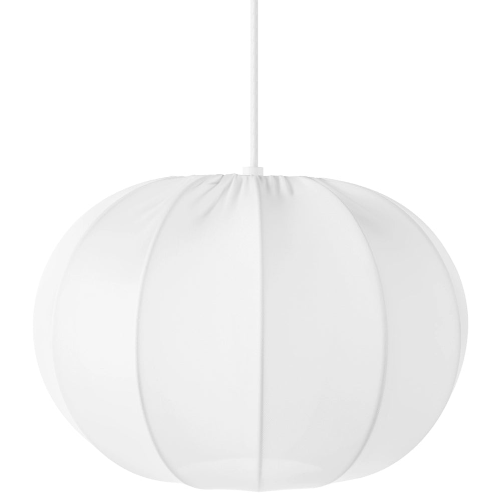 Lampada a sospensione con paralume in nylon bianco Design moderno Luce per il soggiorno