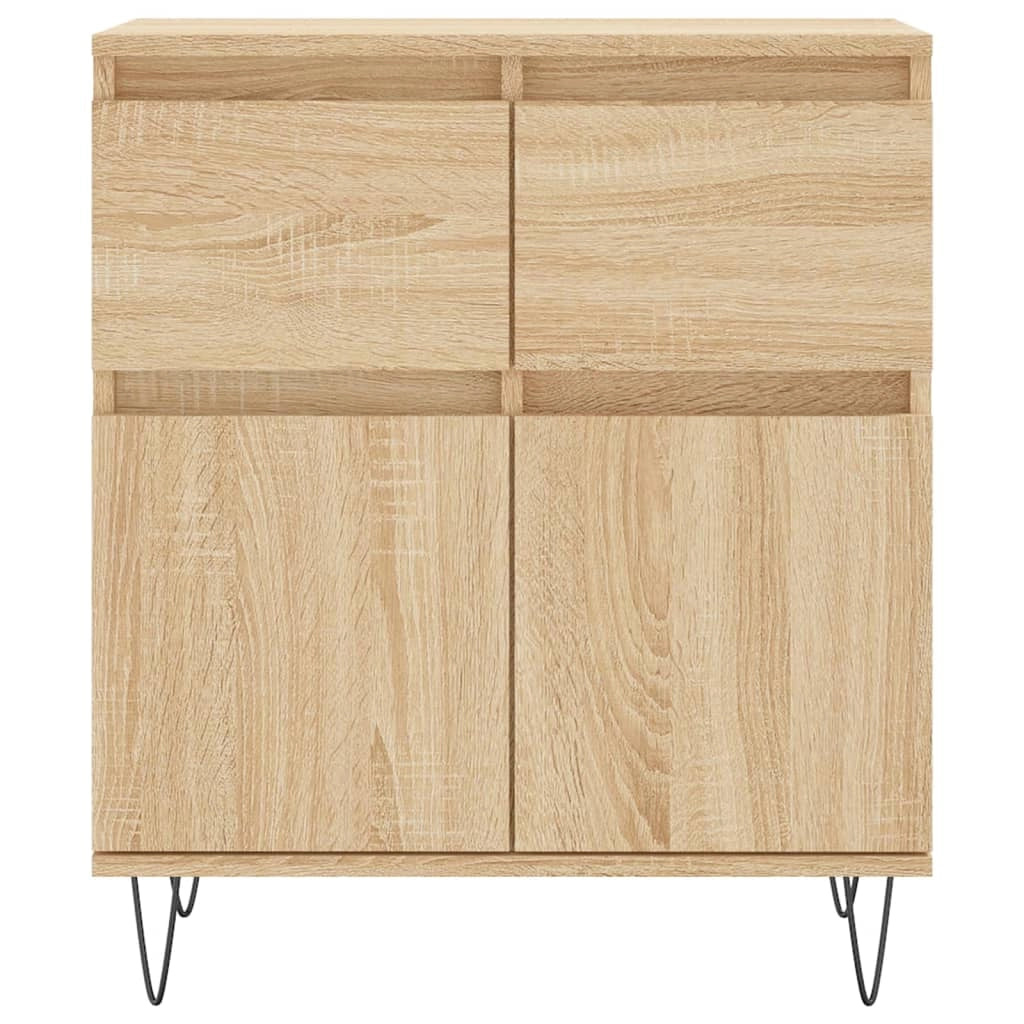 Buffet credenza cassettiera armadio mobile contenitore organizer cucina soggiorno rovere Sonoma 60 x 35 x 70 cm legno ingegnerizzato marrone 02_0031605
